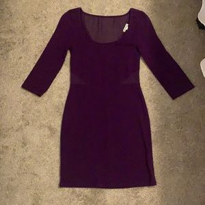 Purple Bodycon Dress